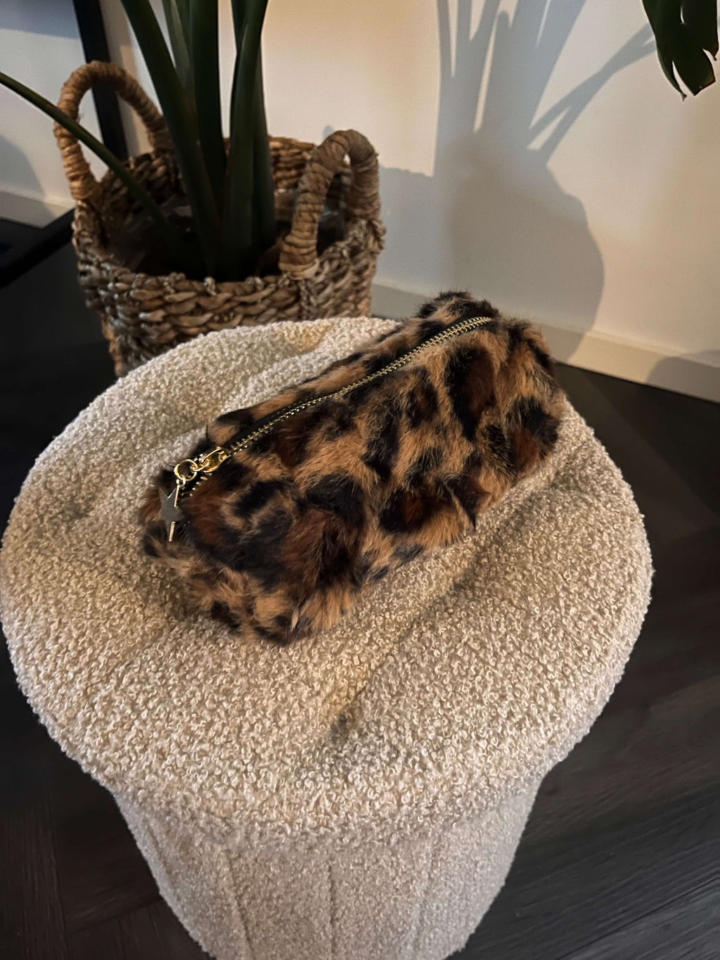 Leopard make-up tas