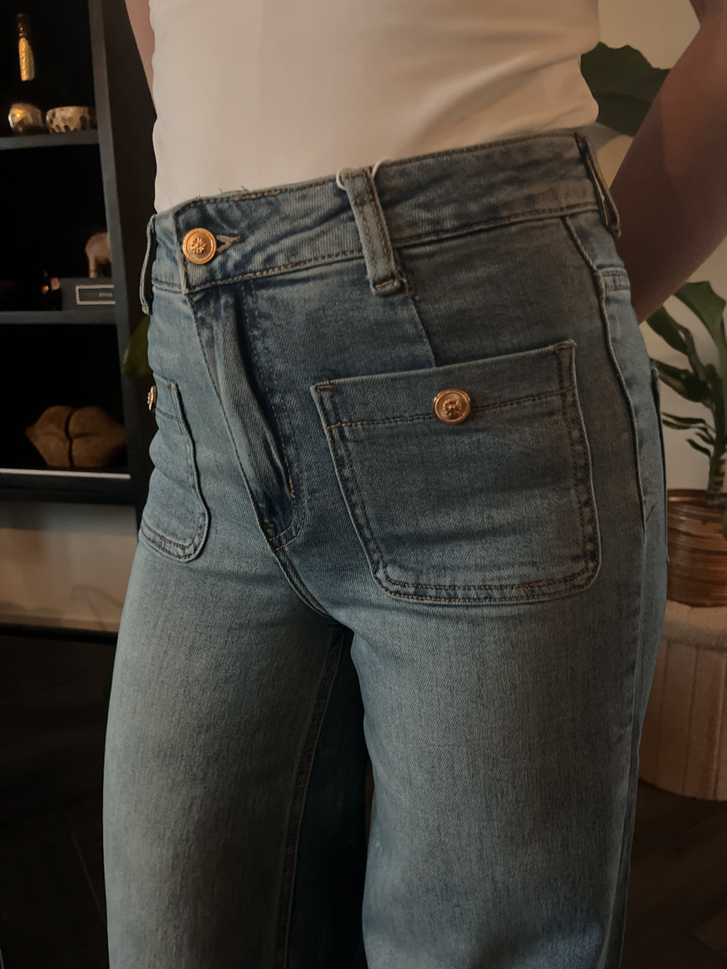 Nina Carter wide leg jeans