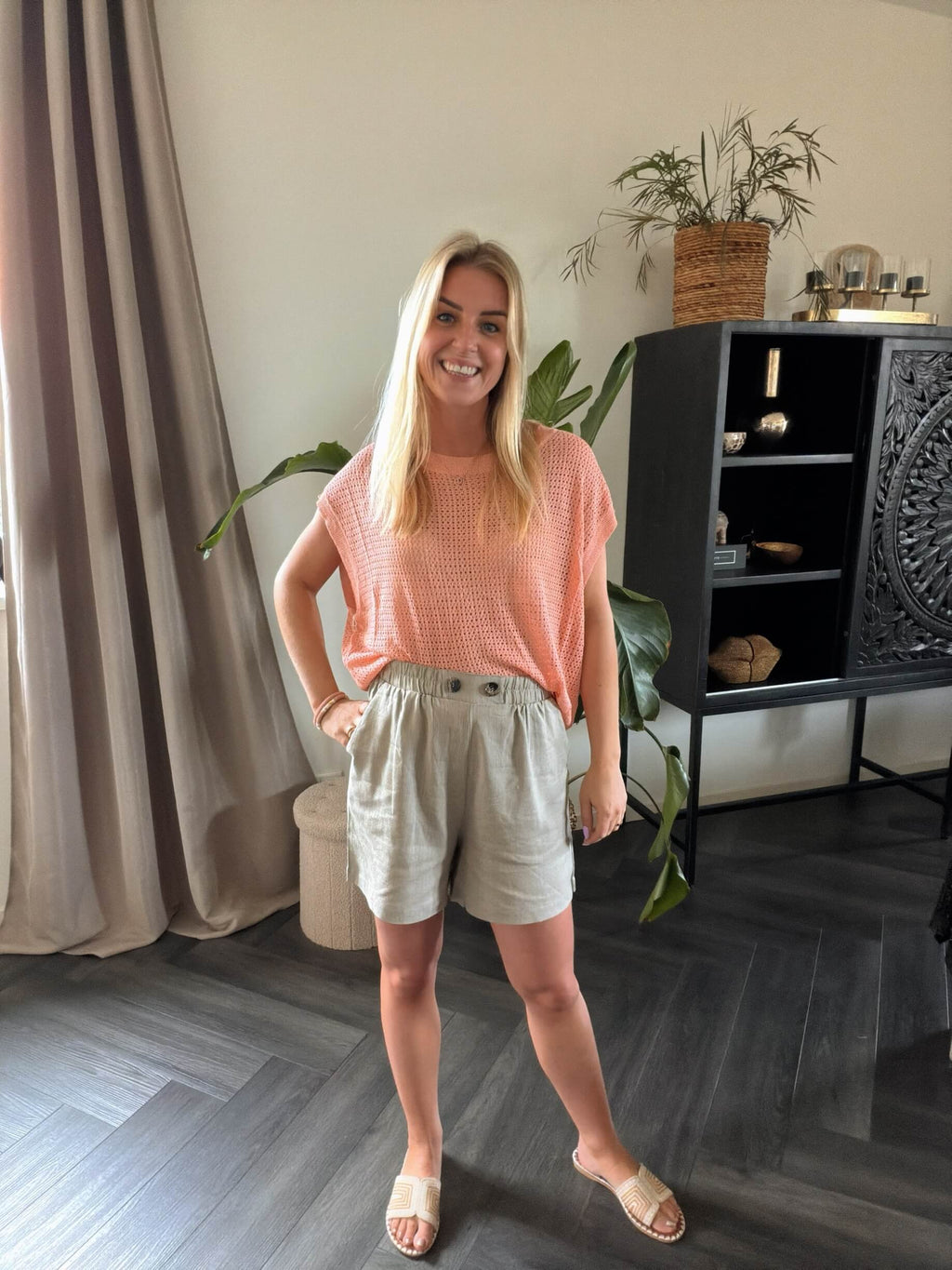 Milo linnen Short