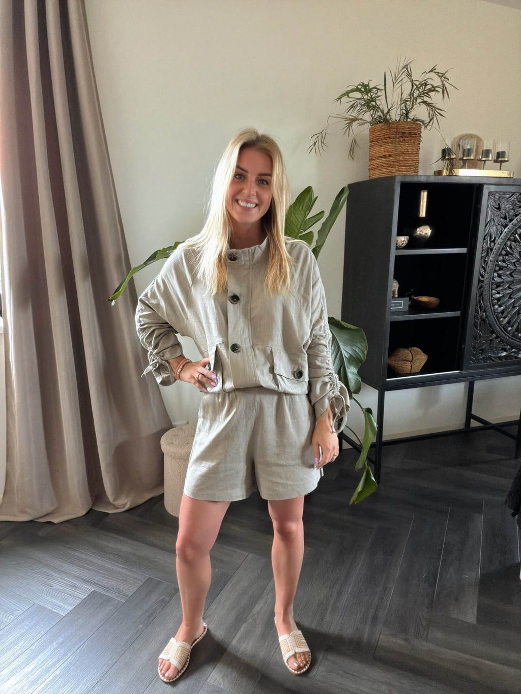 Milo linnen Short