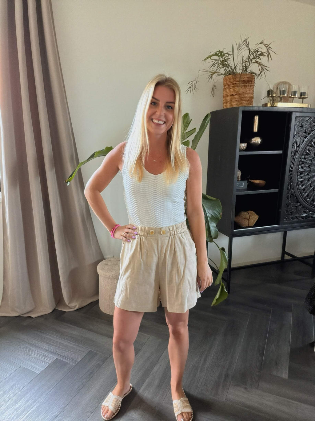 Milo linnen Short