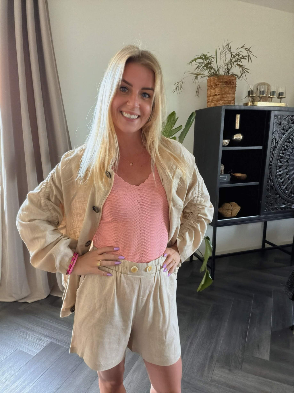 Milo linnen Short