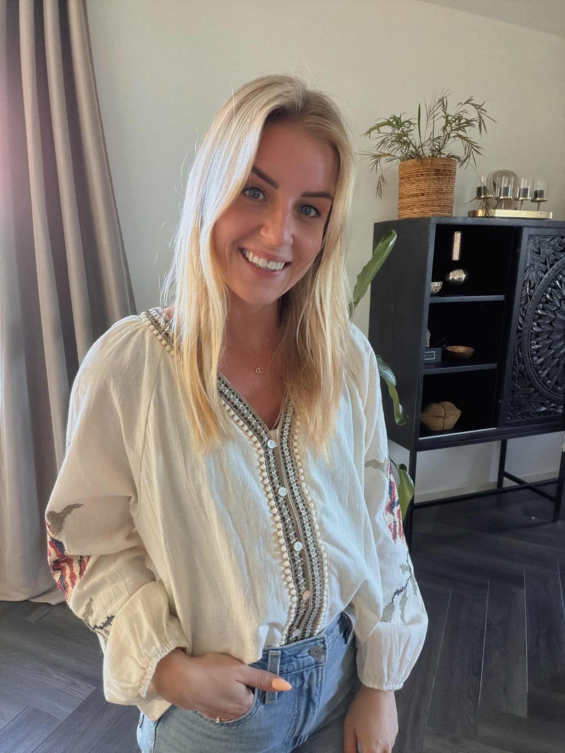 Dahlia Embroidered Shirt