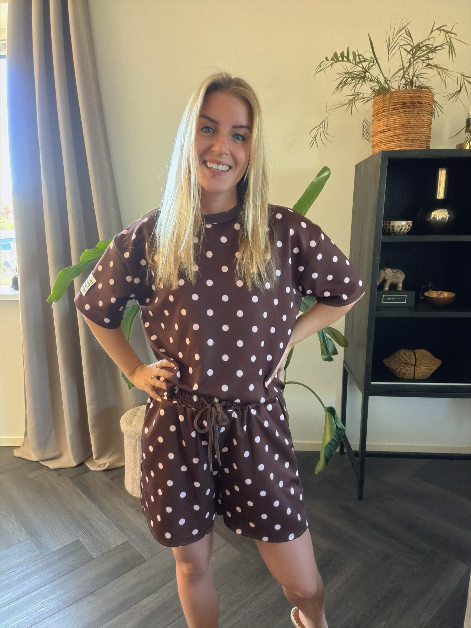 Elin polka dot set