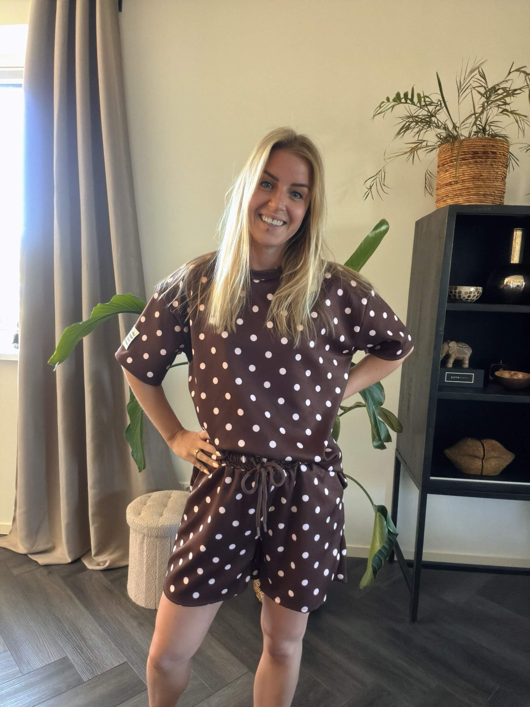 Elin polka dot set