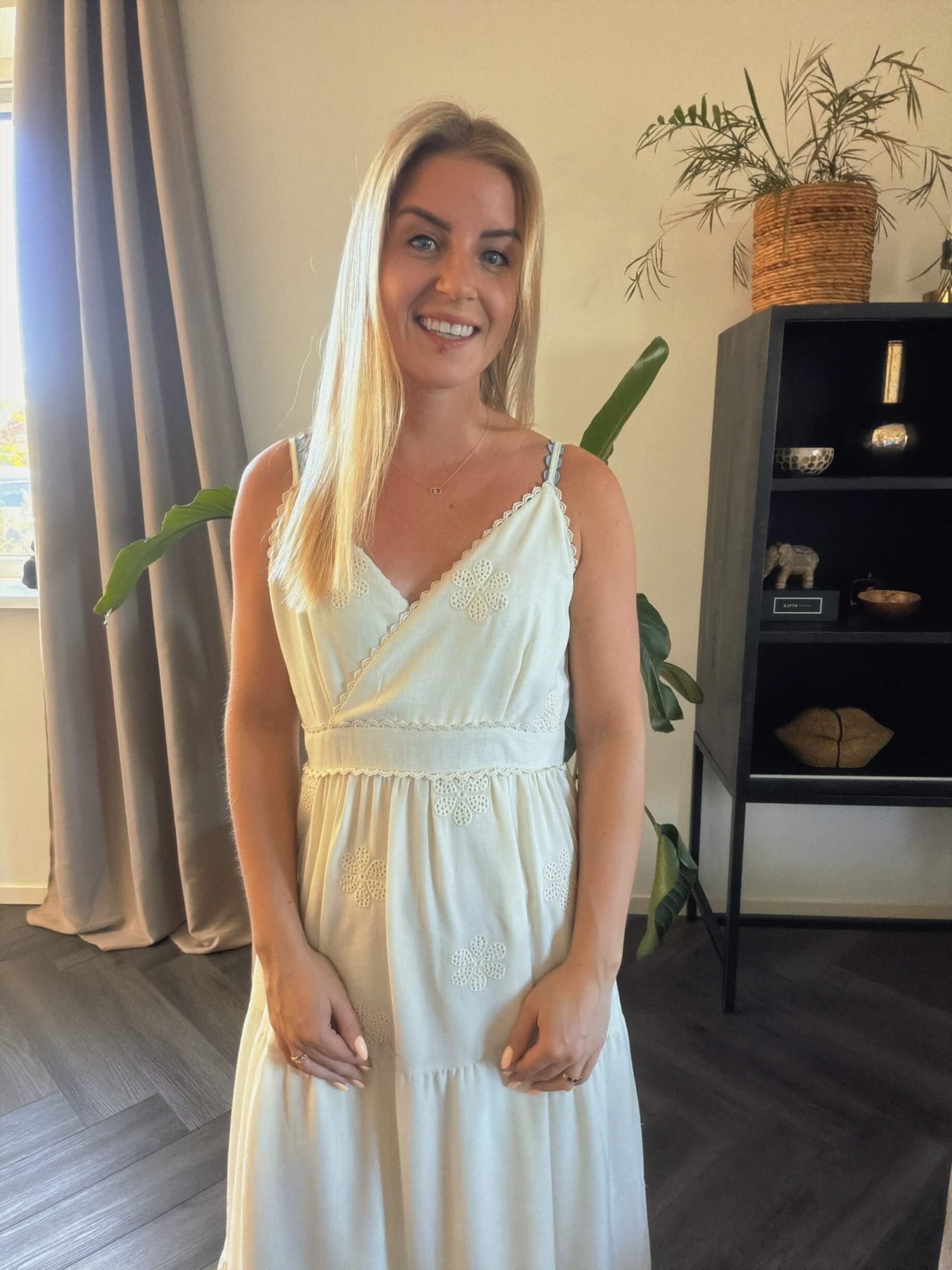 Avela embroidered maxi dress