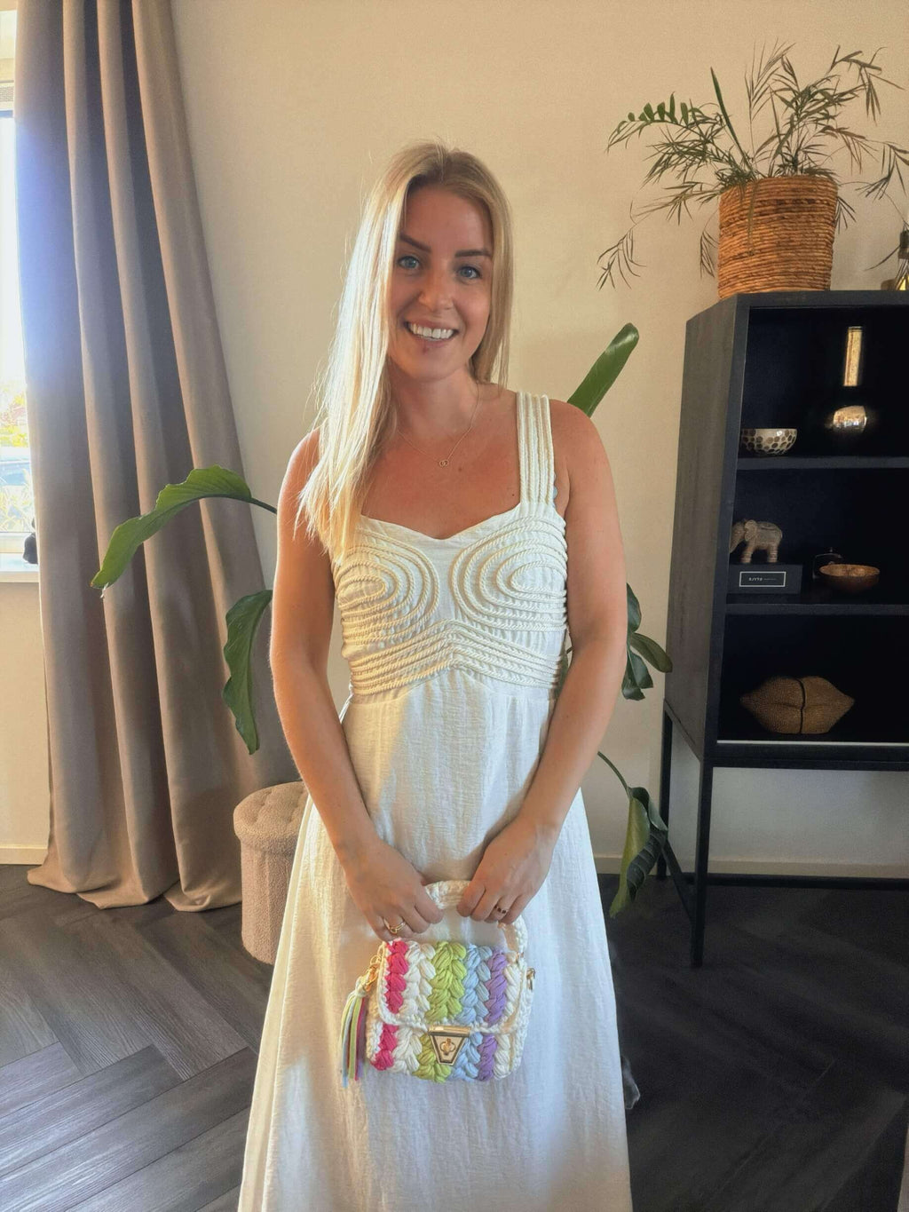Veya embroidered maxi dress