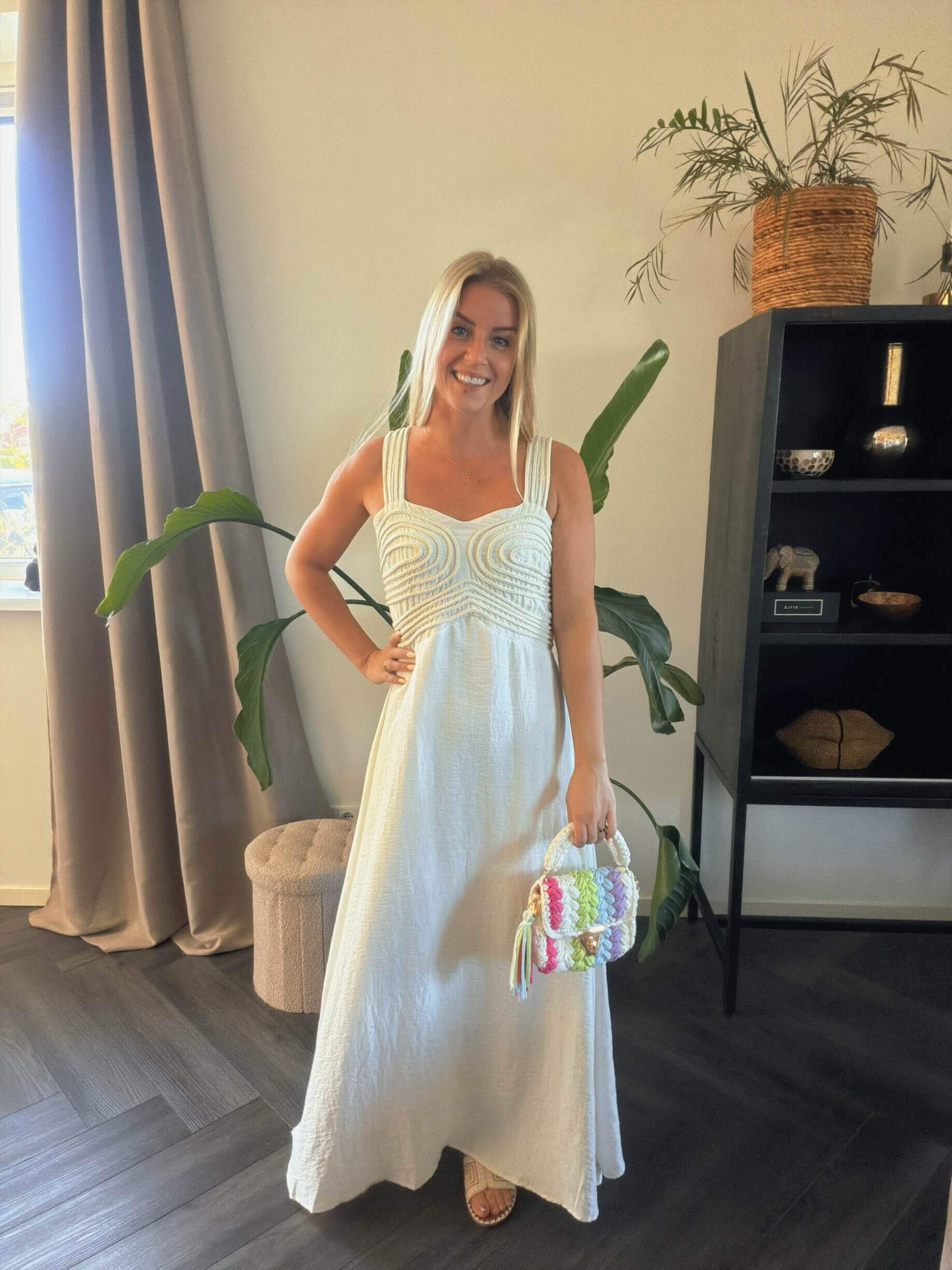 Veya embroidered maxi dress