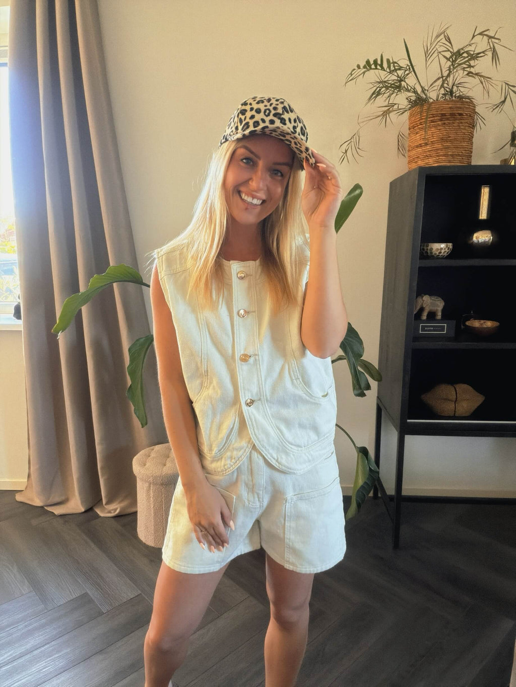 Rhea denim vest