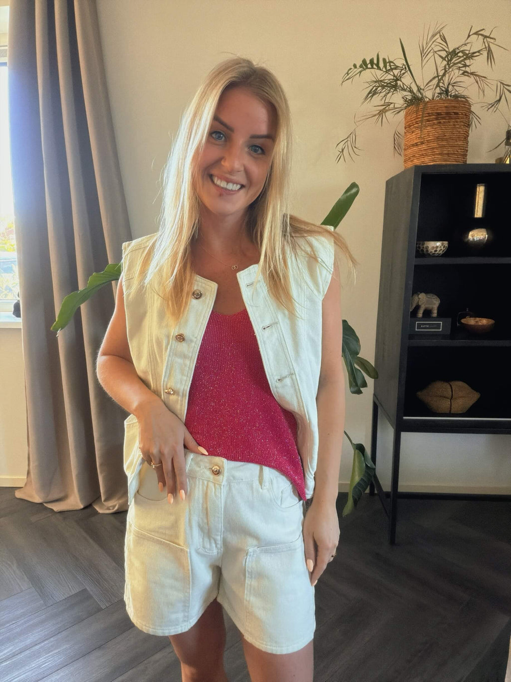 Rhea denim vest