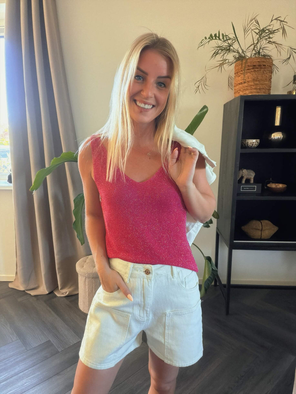 Rhea denim short