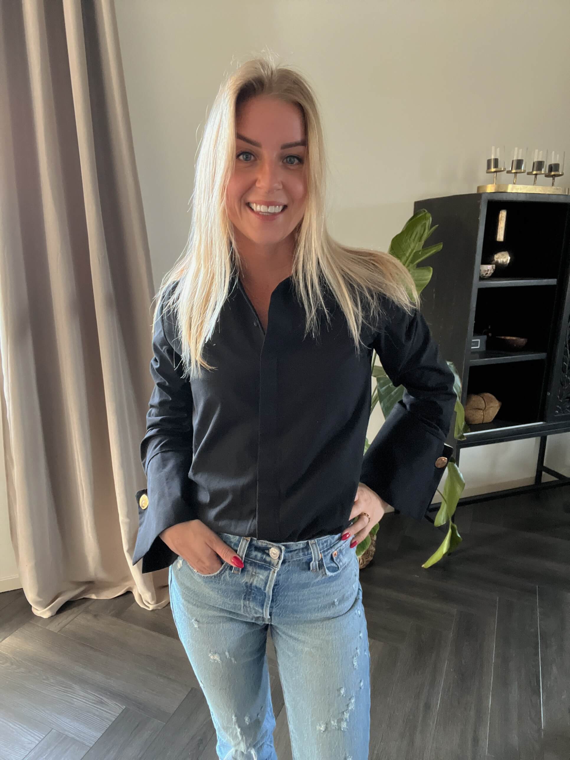 Midnight Isabeau blouse
