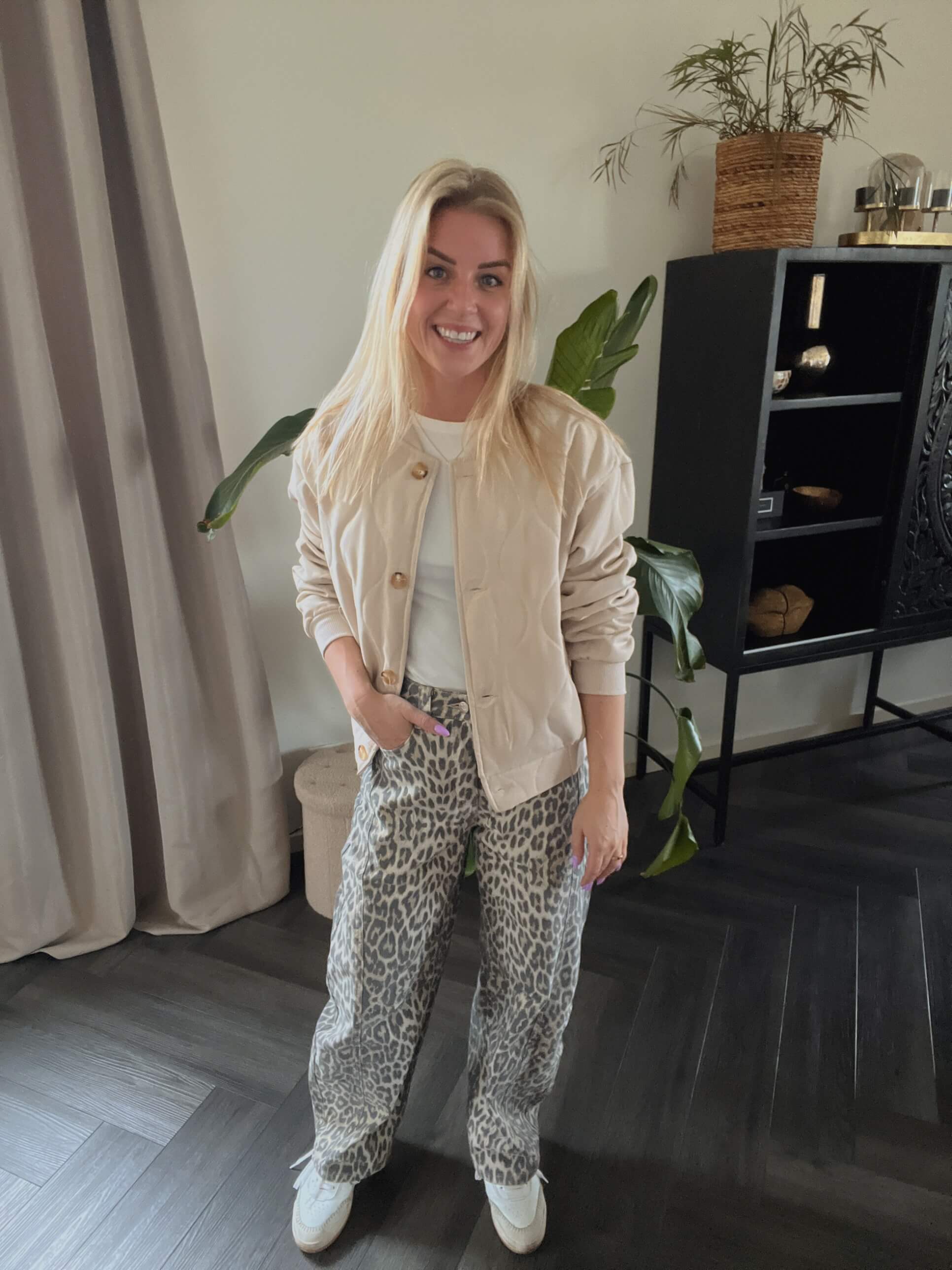 Quilted bomber jacket