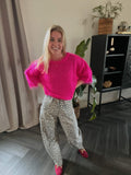 Leopard balloon jeans