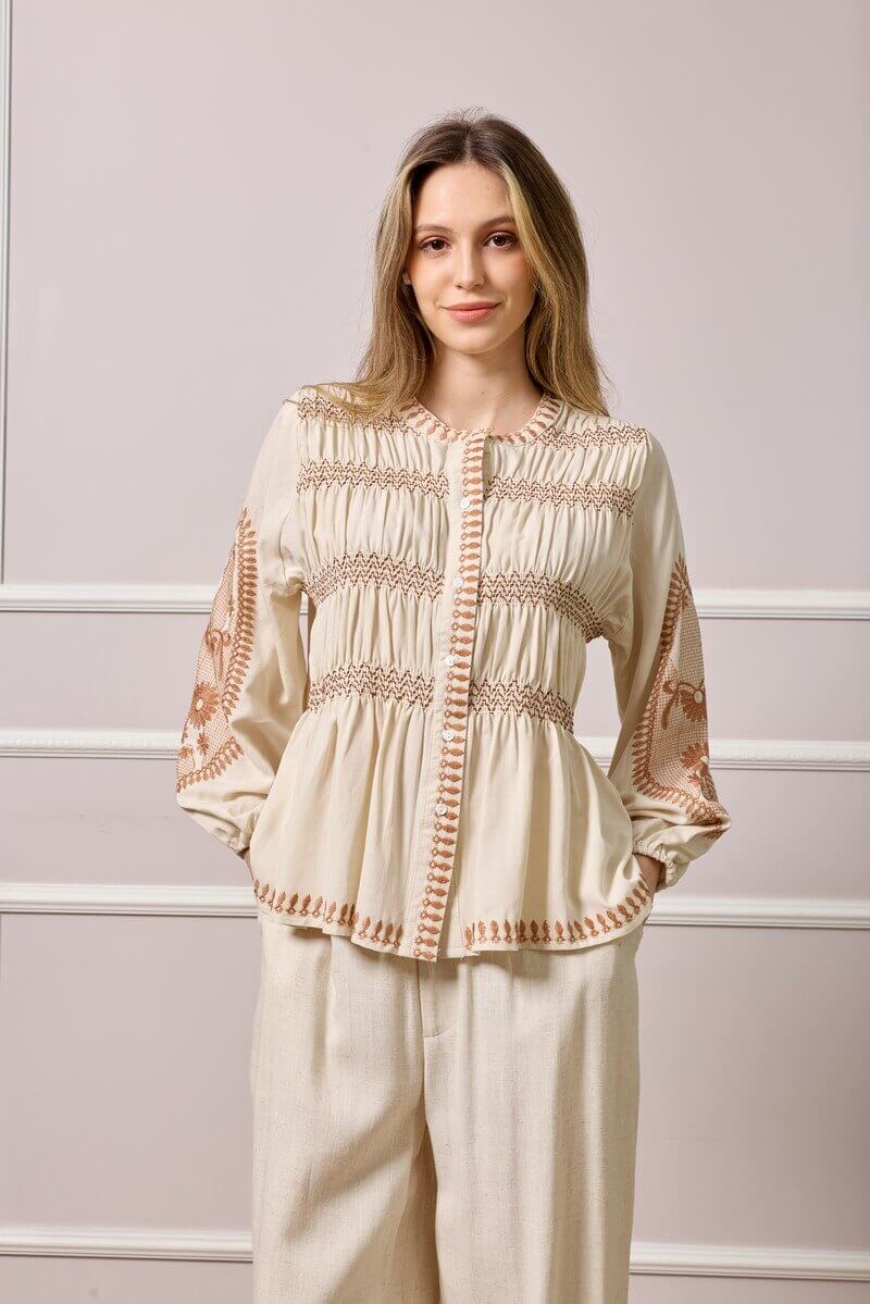 Iris Embroidered blouse