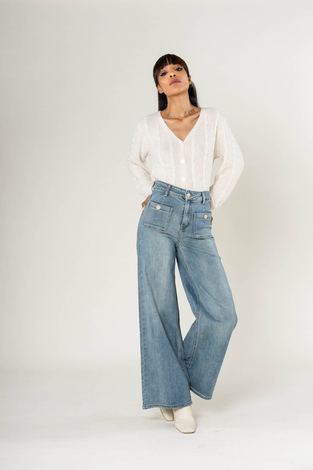 Nina Carter wide leg jeans