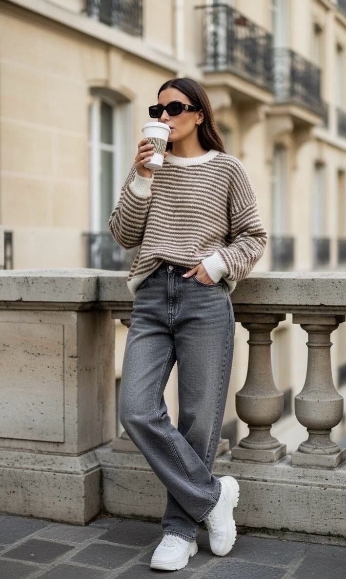 Elise stripe knit